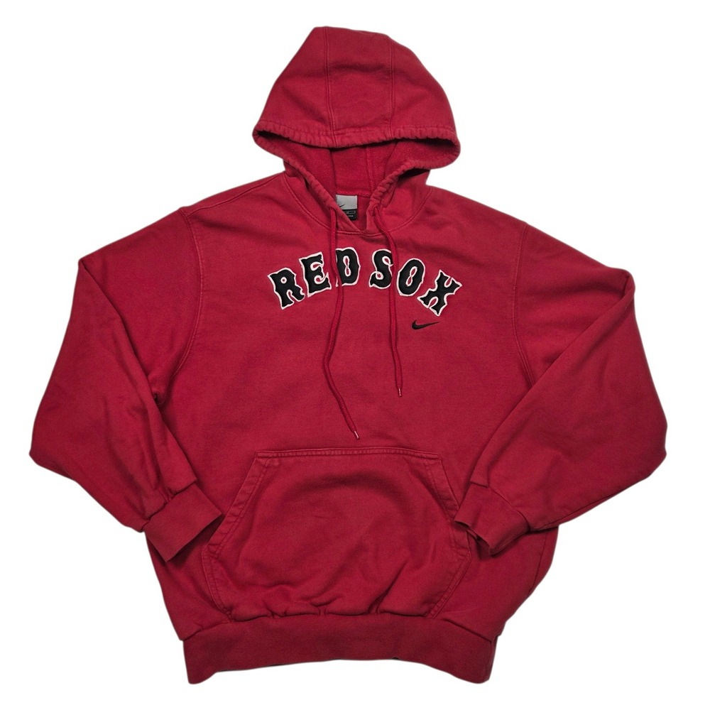 Vtg Nike Boston Red Sox Hoodie It's Good 1 Logo Rare Mens M Pullover Sweatshirt